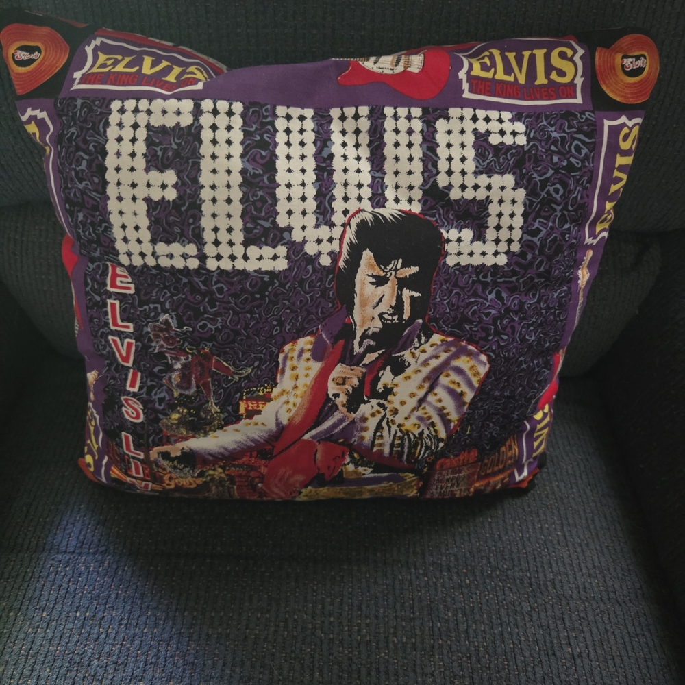 Elvis Presley Couch Throw Pillow